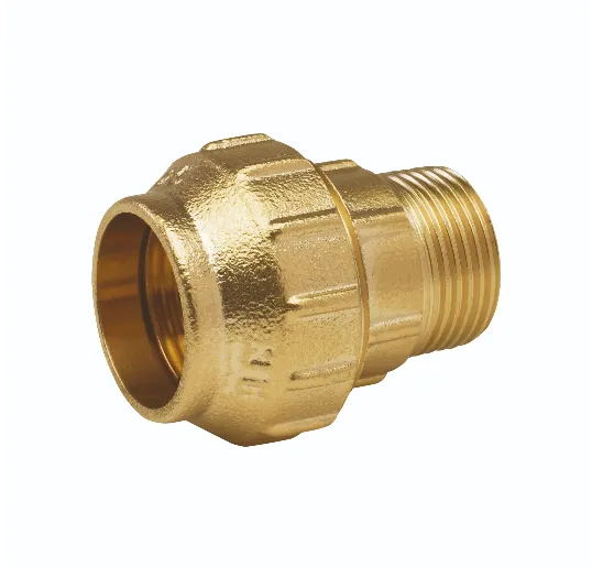 Enlace mixto rosca macho latón - 25mm